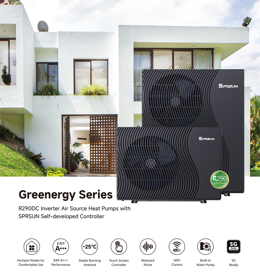 SPRSUN_R290 heat pump_Greenergy-1 SPRSUN_Pompa di calore R290_Greenergy-1