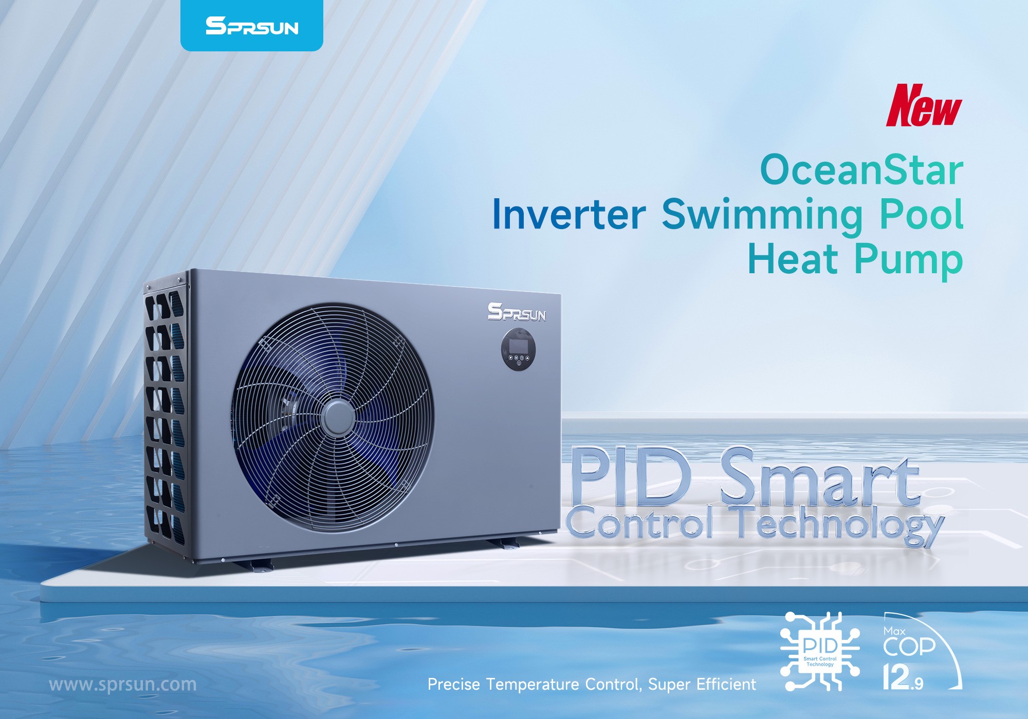 Reinventa il comfort della piscina: SPRSUN lancia l'innovativa pompa di calore per piscina OceanStar!