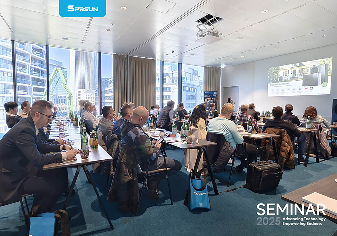 I clienti europei partecipano al seminario SPRSUN