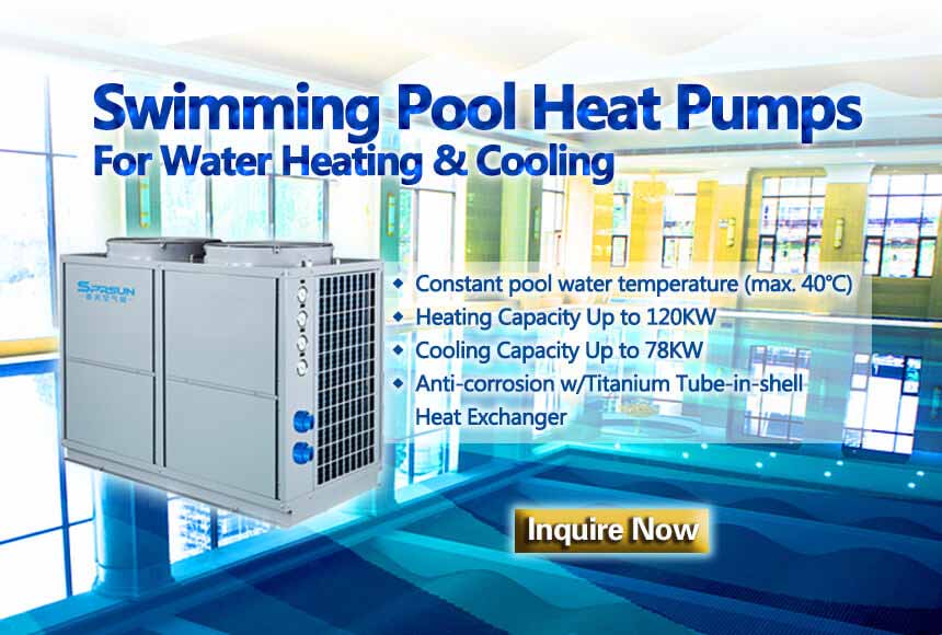 Pompe di calore per piscine ad aria